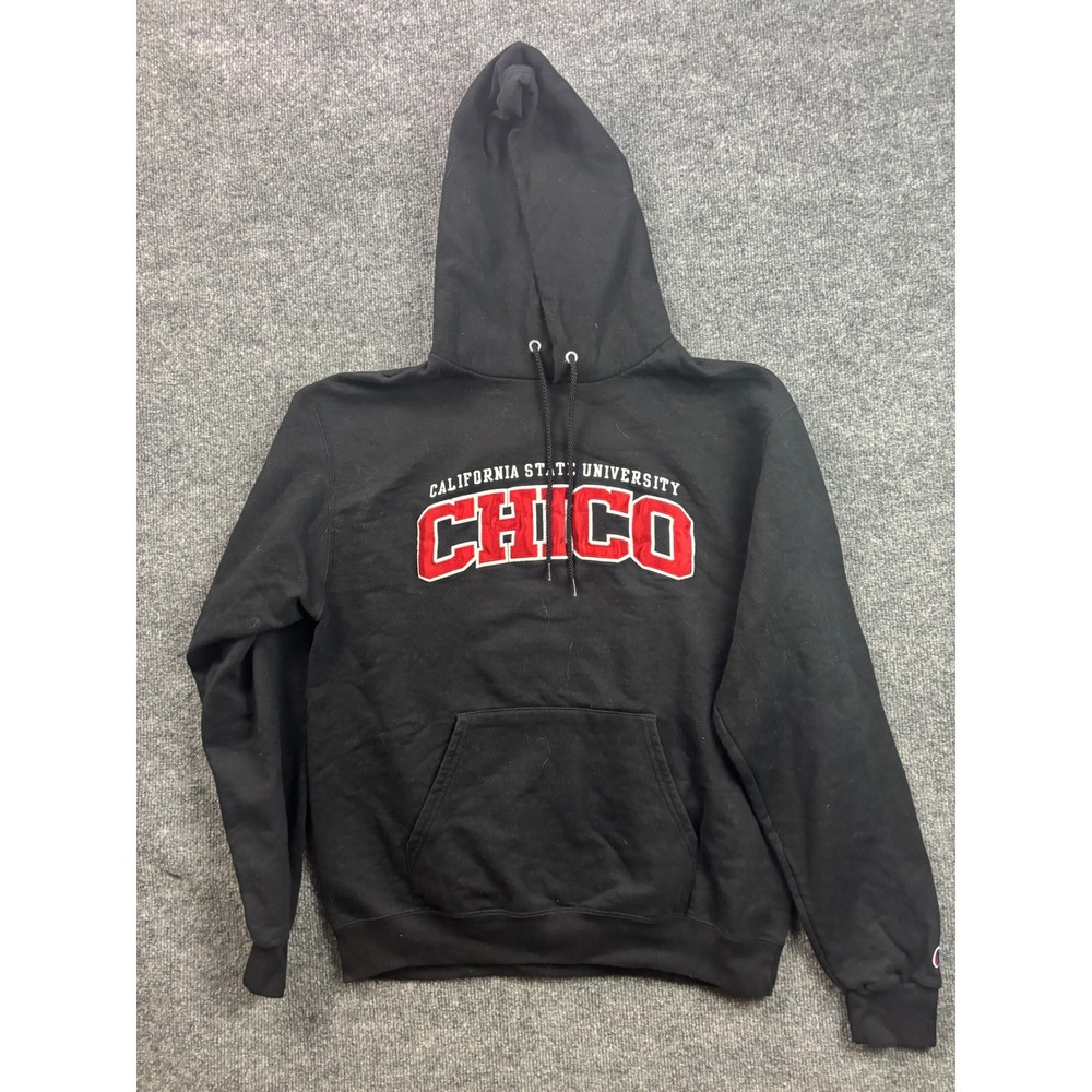 Champion Hoodie Mens‎ Medium Black California State University Chico Pullover